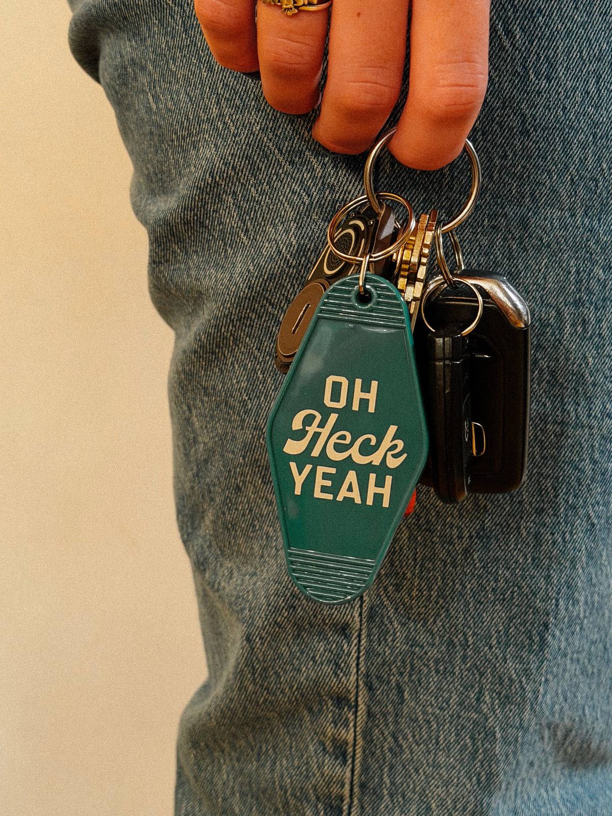 Oh Heck Yeah Motel Keychain