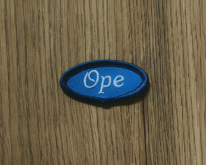 Ope Embroidered Iron-on Patch
