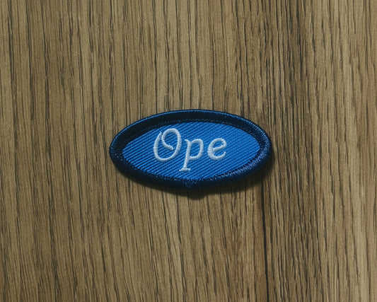 Ope Embroidered Iron-on Patch