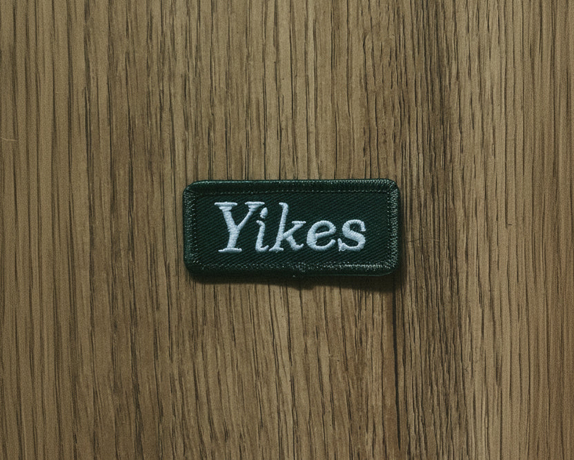 Yikes Embroidered Iron-on Patch